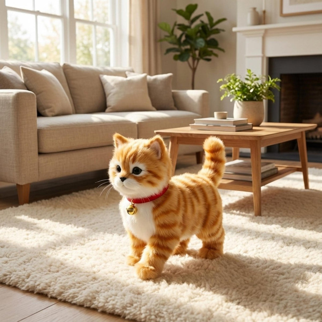 Juguete Interactivo de Gato de Peluche con Movimientos Realistas para Niños