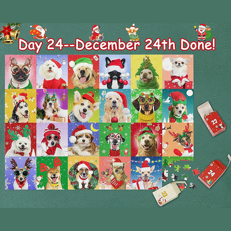 1000PCS Rompecabezas de Navidad Calendario de Adviento - Regalo de Navidad