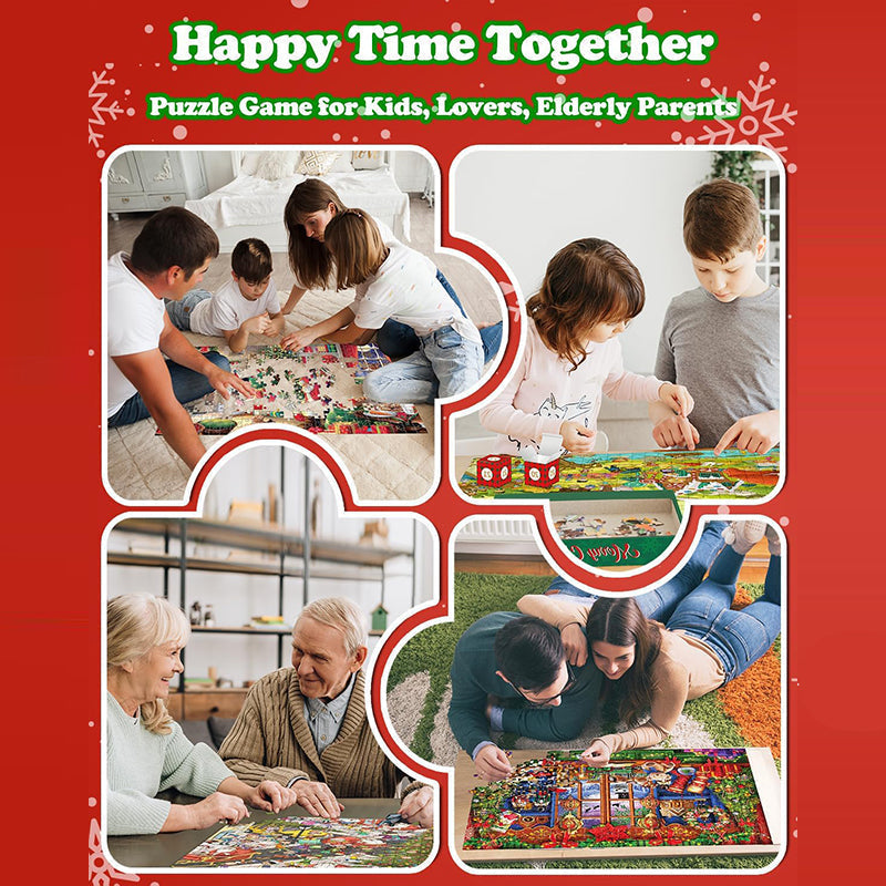 1000PCS Rompecabezas de Navidad Calendario de Adviento - Regalo de Navidad