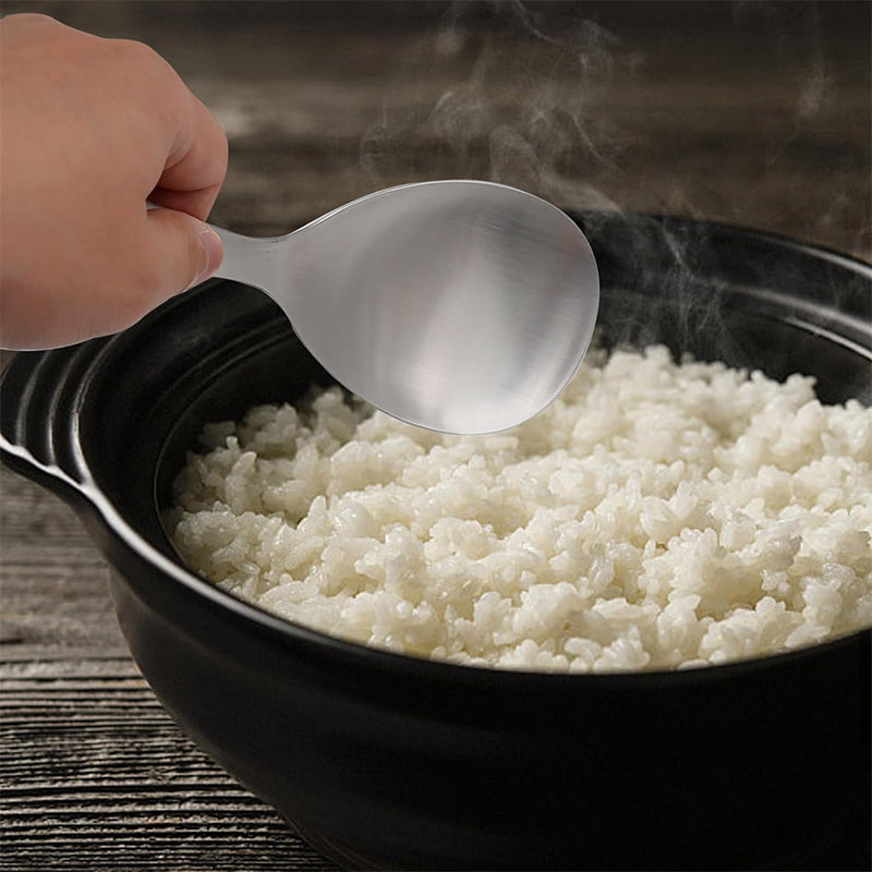 Cucharón de arroz antiadherente de acero inoxidable reforzado | Brehn