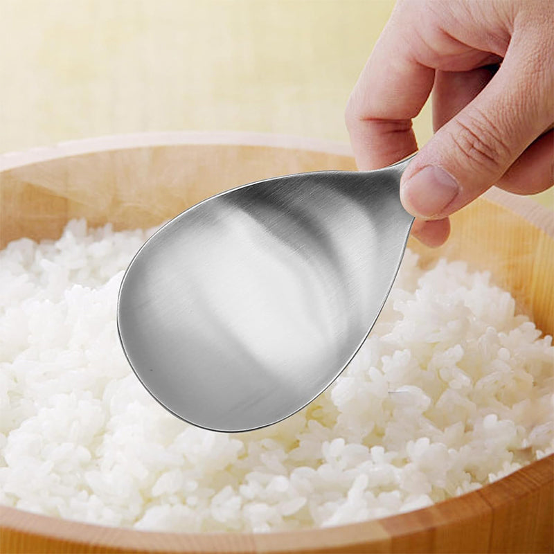 Cucharón de arroz antiadherente de acero inoxidable reforzado | Brehn