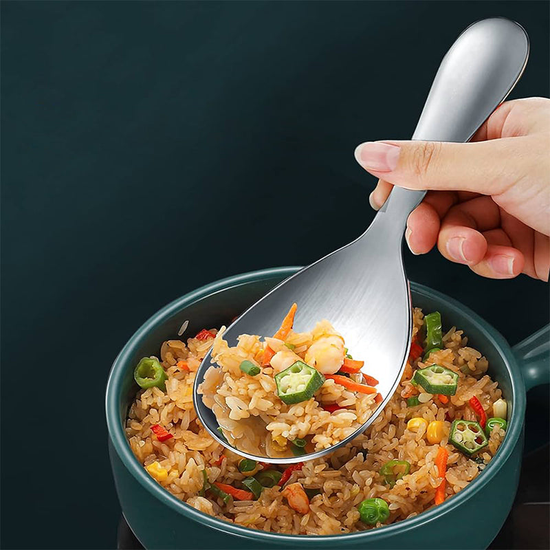 Cucharón de arroz antiadherente de acero inoxidable reforzado | Brehn