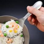 Cucharón de arroz antiadherente de acero inoxidable reforzado