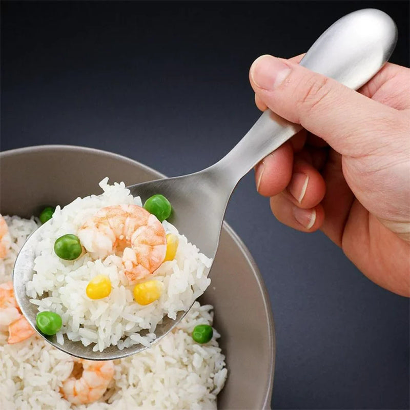 Cucharón de arroz antiadherente de acero inoxidable reforzado | Brehn