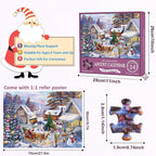 1008PCS Rompecabezas de Navidad Calendario de Adviento - Regalo de Navidad