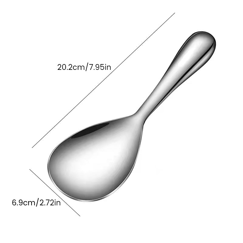 Cucharón de arroz antiadherente de acero inoxidable reforzado | Brehn