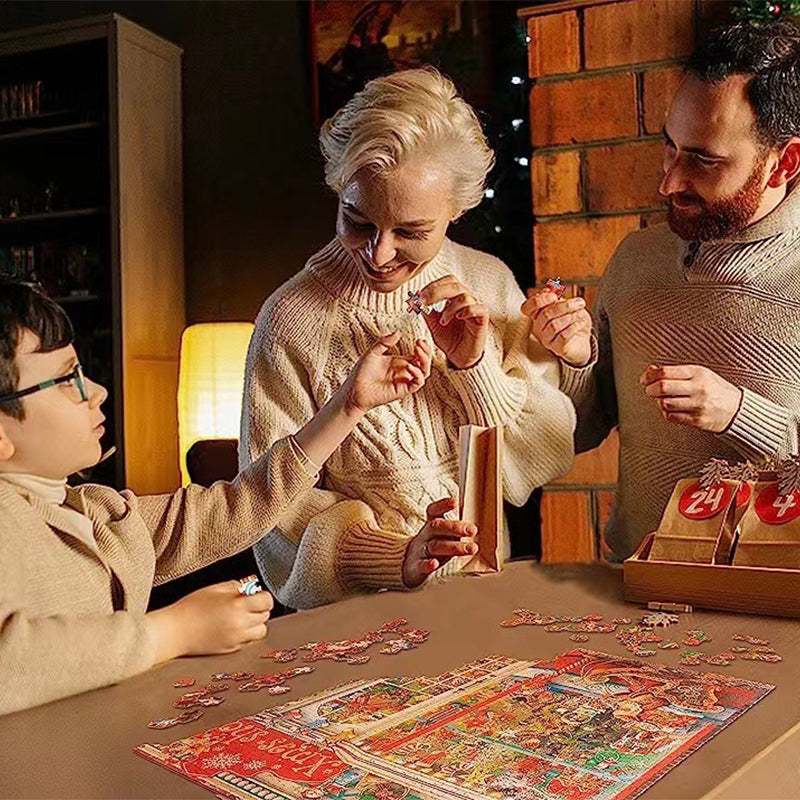 1000PCS Rompecabezas de Navidad Calendario de Adviento - Regalo de Navidad