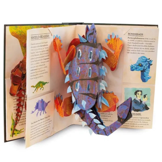 Kalsten | Libro Pop-Up 3D DinoWorld | Dinosaurios Prehistóricos y Monstruos Marinos | Tapa Dura