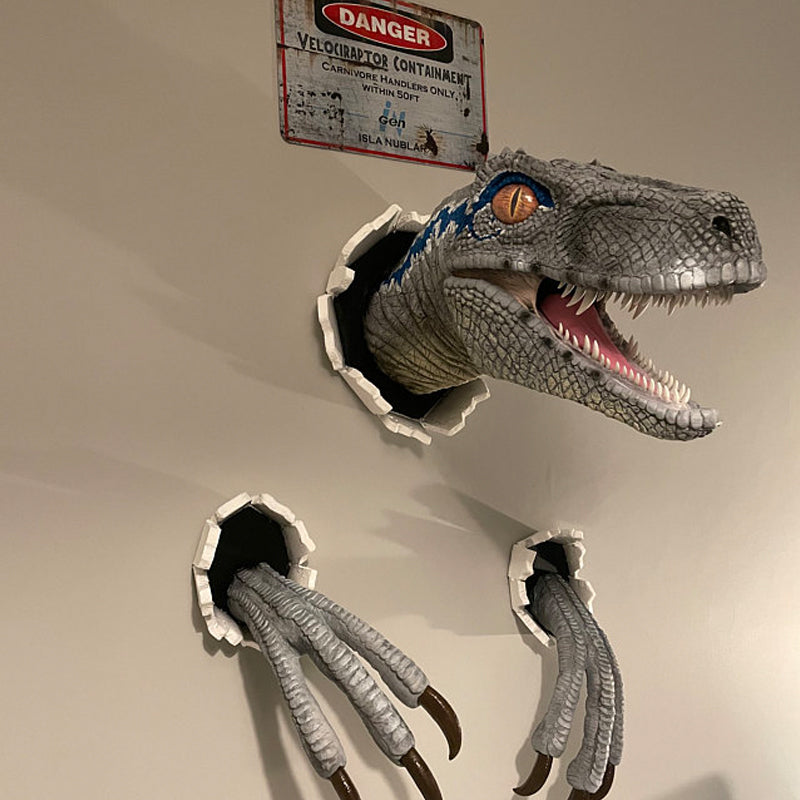 BowLift | Decoraciones de Velociraptor Rompiendo la Pared