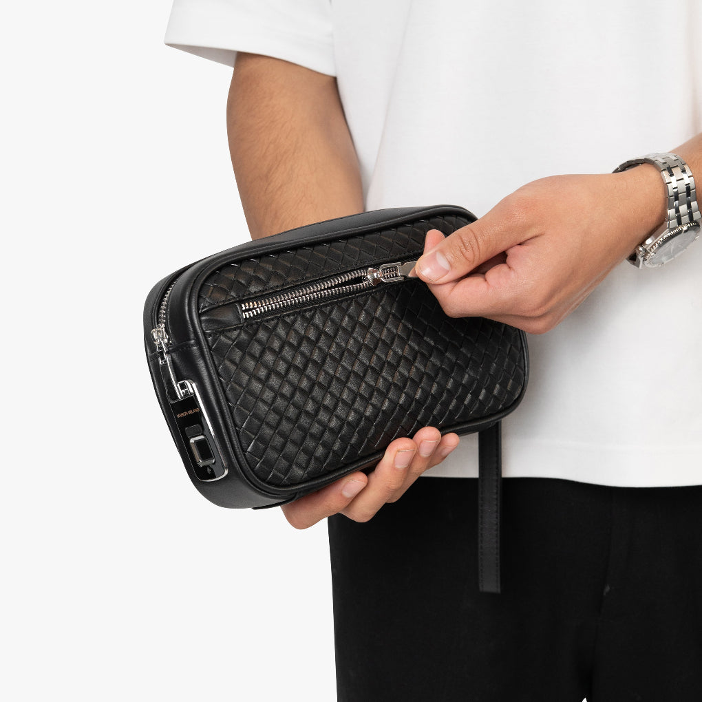Bolso moderno con cerradura de huella digital