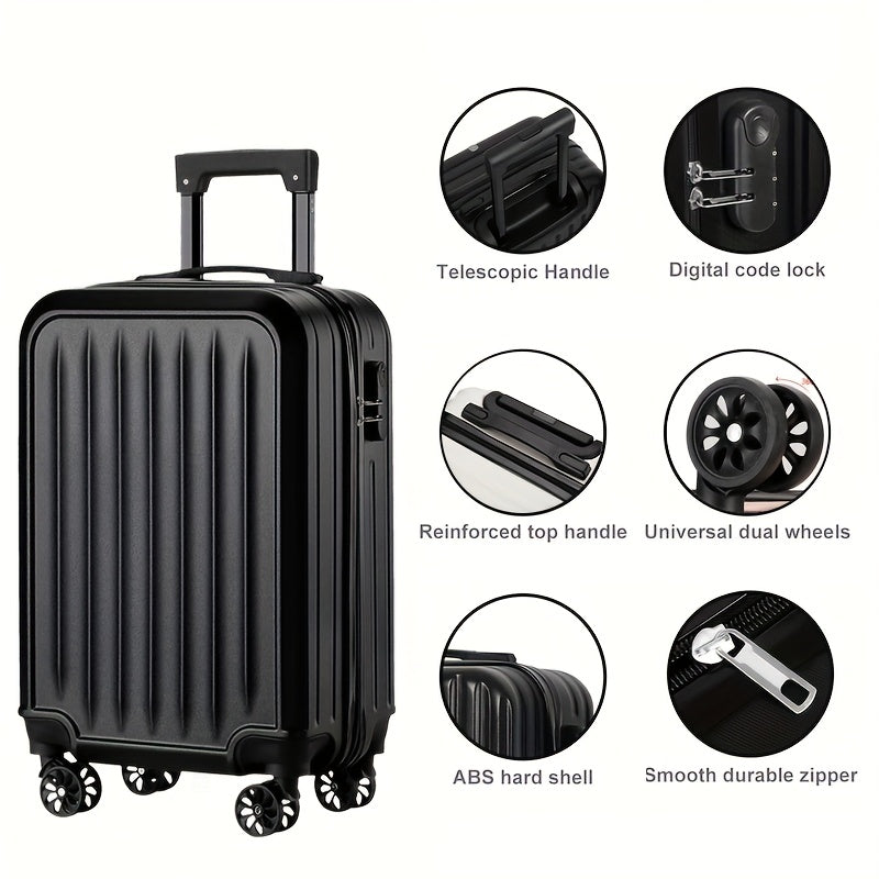 Maleta de Viaje Elegante con 4 Ruedas – Compacta y Resistente para Aventuras Mundiales