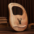 Lisslune | Arpa de Lira Clásica de 16 Cuerdas con Cuerdas de Metal, Llave de Afinación, Cuerdas de Repuesto, Manual y Bolsa, para Principiantes y Profesionales