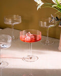 Vasos de cóctel con diseño estriado - Set de 6