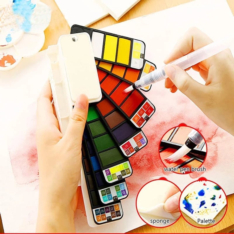 WaterColorPro™ – Set de acuarelas de viaje compacto para creativos | 50% DESCUENTO