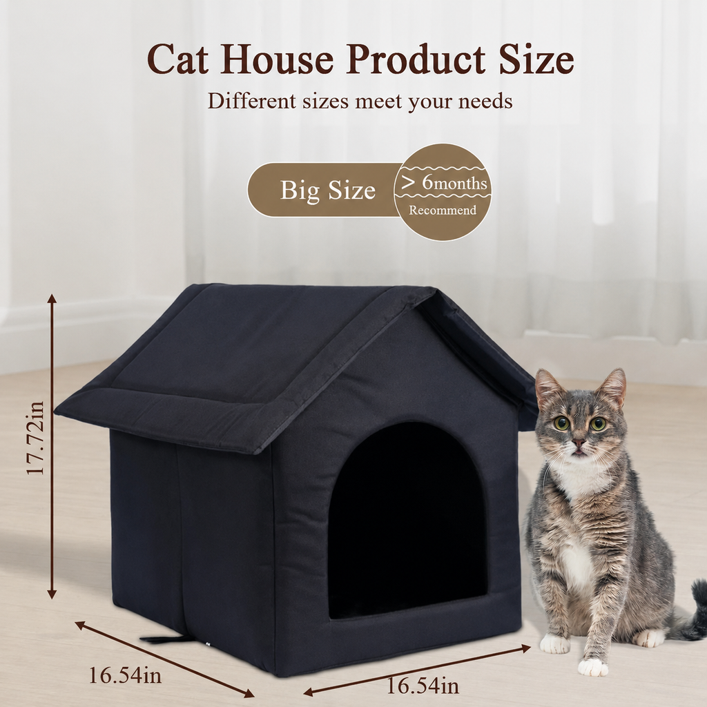 Casa para Mascotas Exterior a Prueba de Climas para Gatos y Perros