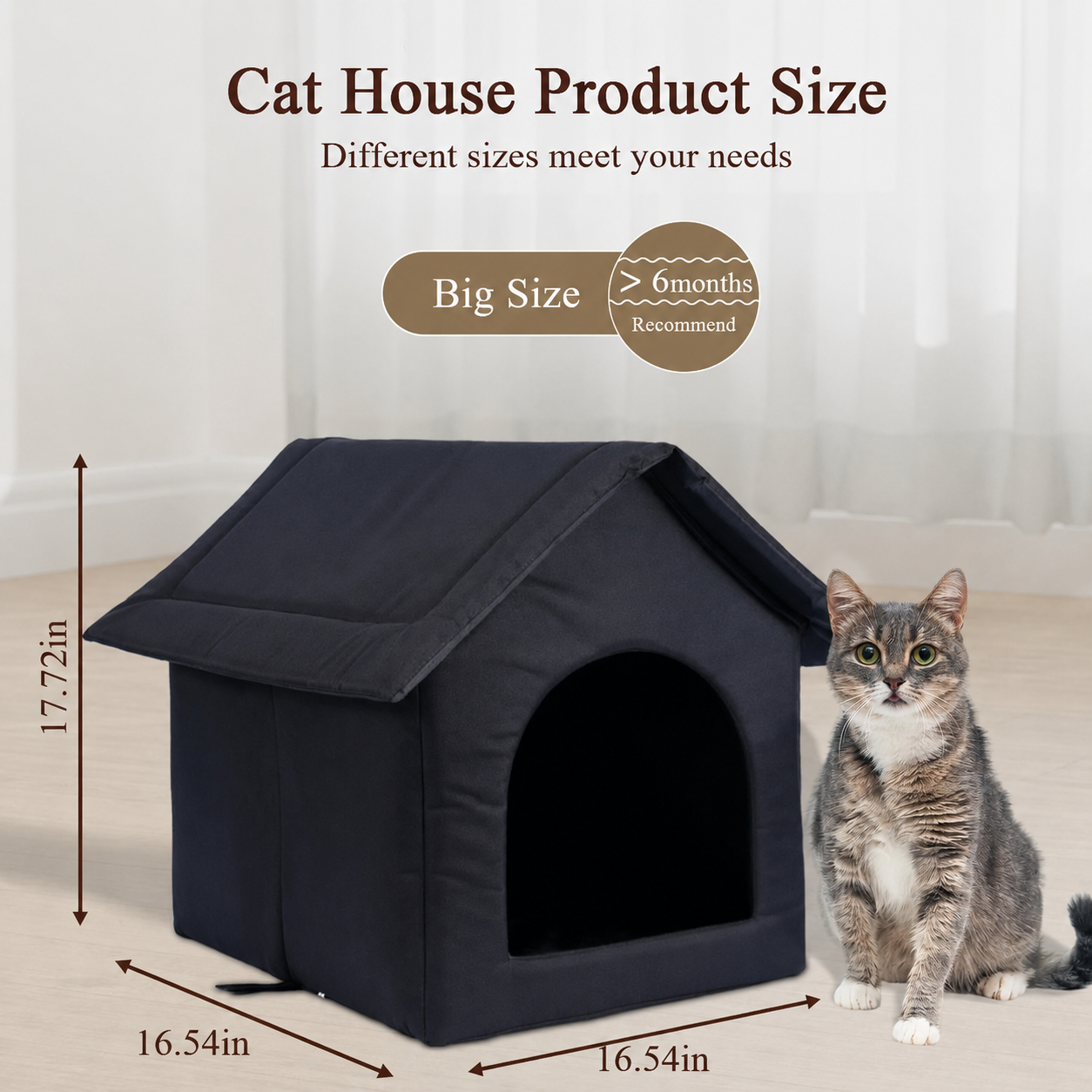 Casa para Mascotas Exterior a Prueba de Climas para Gatos y Perros