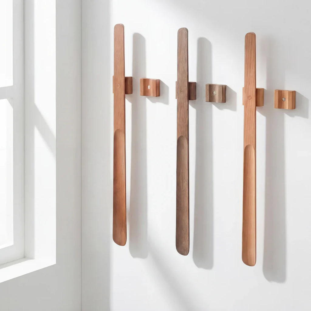 Soporte de Calzado de Madera Magnético
