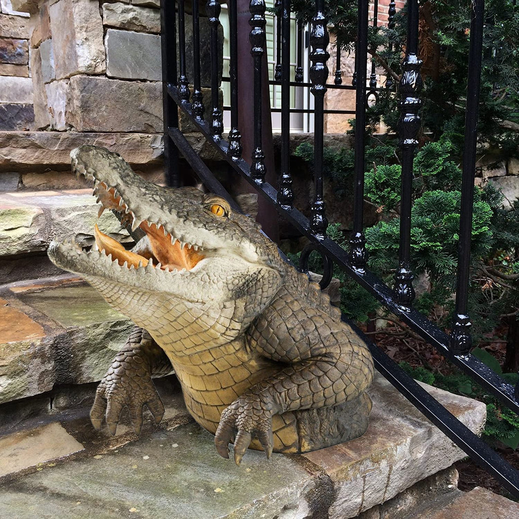 Kalsten | Estatua de Cocodrilo para Jardín