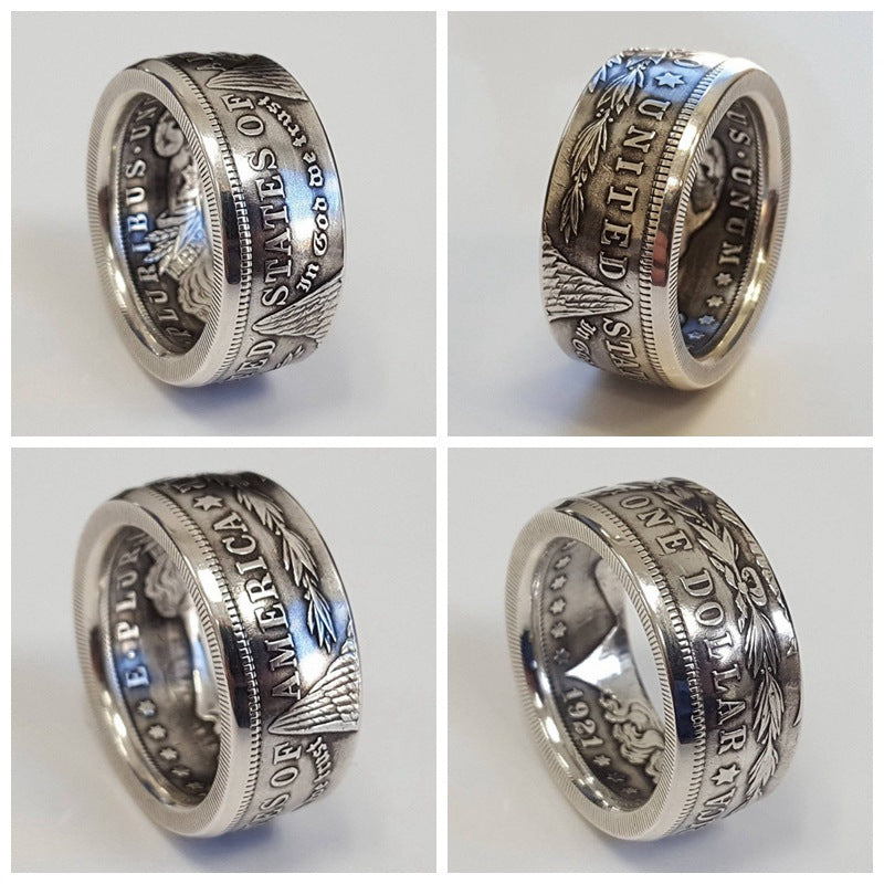 Kalsten | Anillo de Moneda de Dólar de Plata Morgan