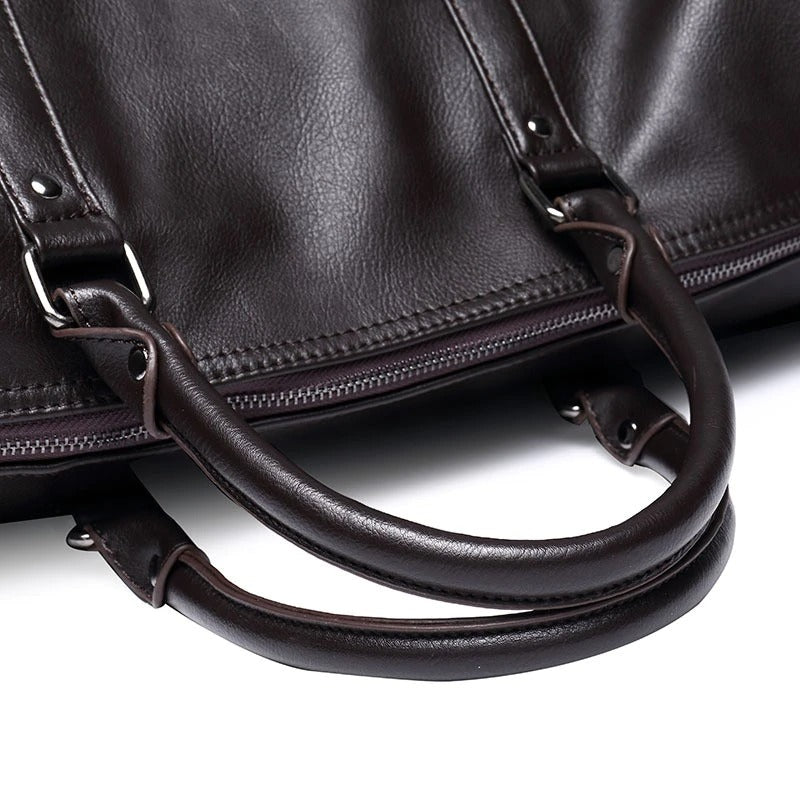 Duffel de piel para hombres