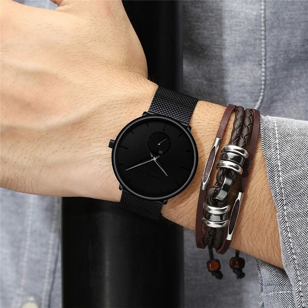 Edward - Reloj de cuarzo minimalista con diseño elegante