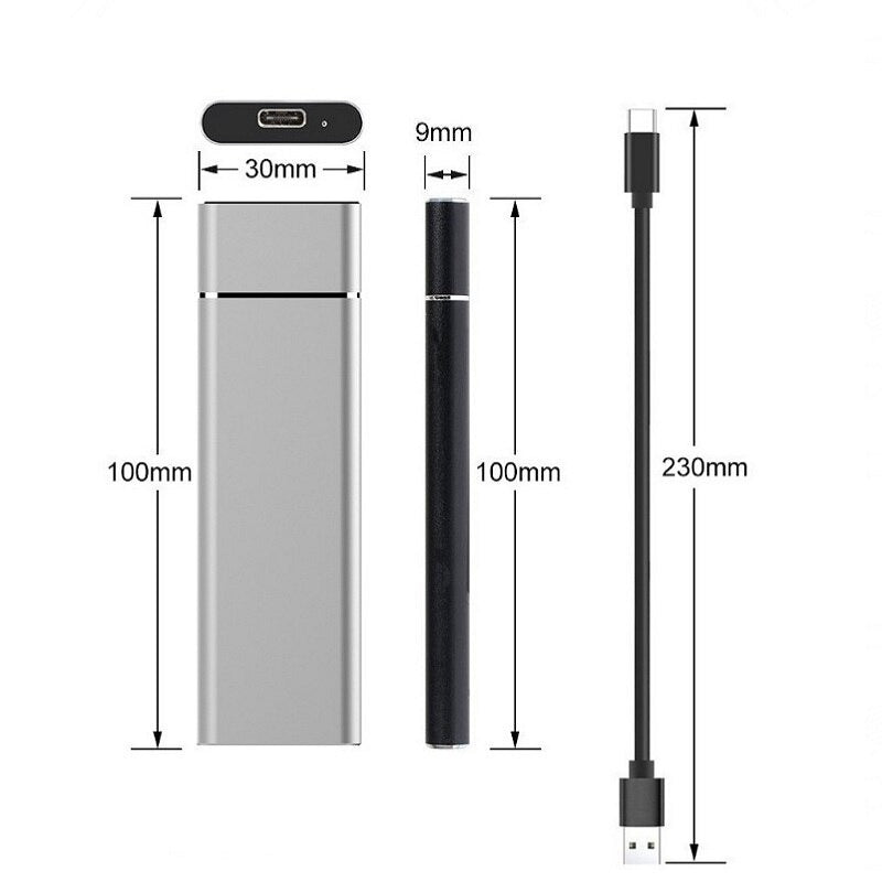 Extremo SSD externo – USB-C, 500 GB hasta 8 TB, carcasa de aluminio