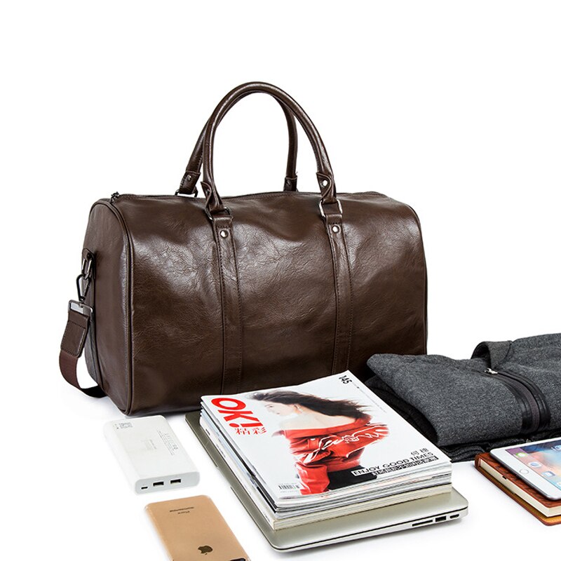 Duffel de piel para hombres
