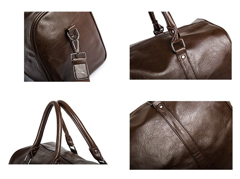 Duffel de piel para hombres