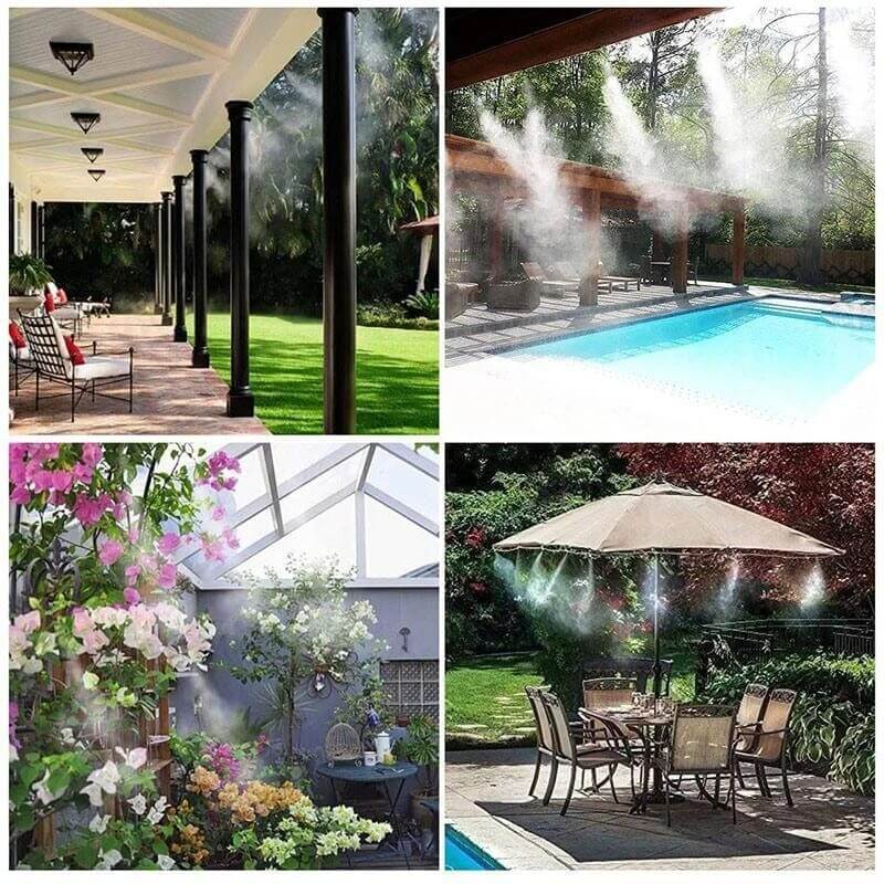 Juego de Aspersores Pro | Sistema de Irrigación Ahorra Tiempo y Agua | Cabezas de Aspersión Ajustables | Adecuado para Jardines y Patios | Opciones de Longitud: 5m, 10m, 15m o 20m | Fácil de Instalar