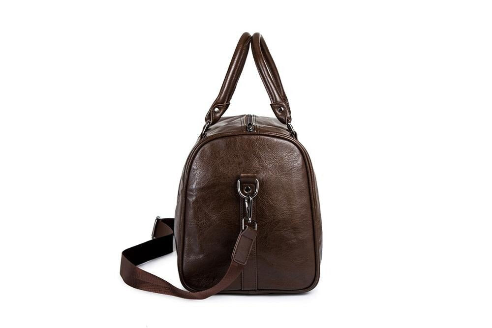 Duffel de piel para hombres