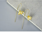 Pendientes Dangle de Flor de Magnolia