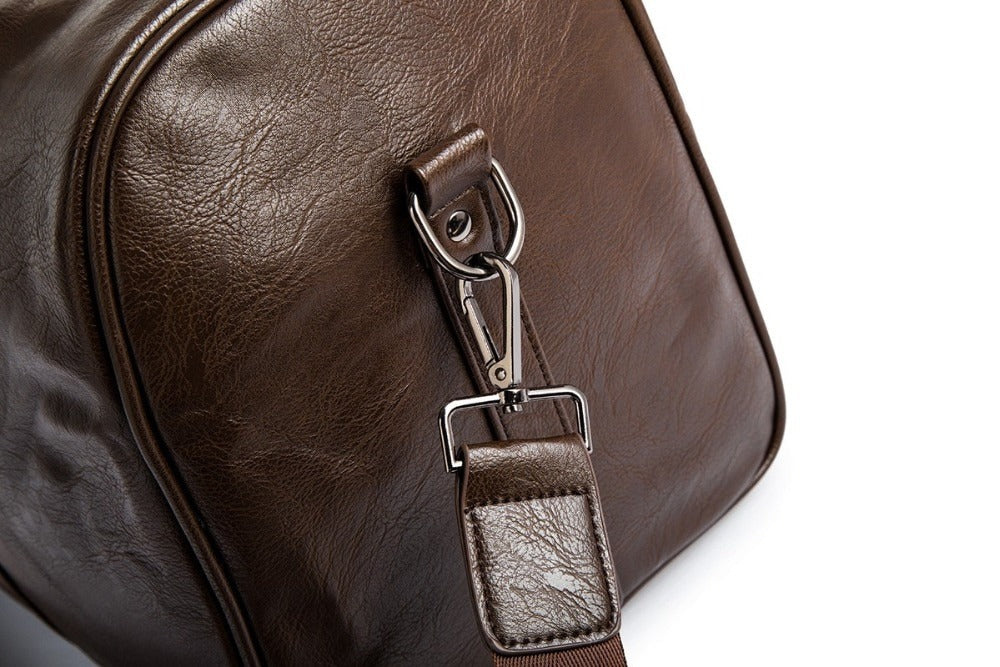 Duffel de piel para hombres