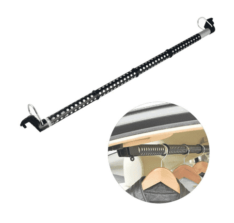 Perchero de Ropa Ajustable para Automóvil, 35–39 Pulgadas, Capacidad de 30 lb