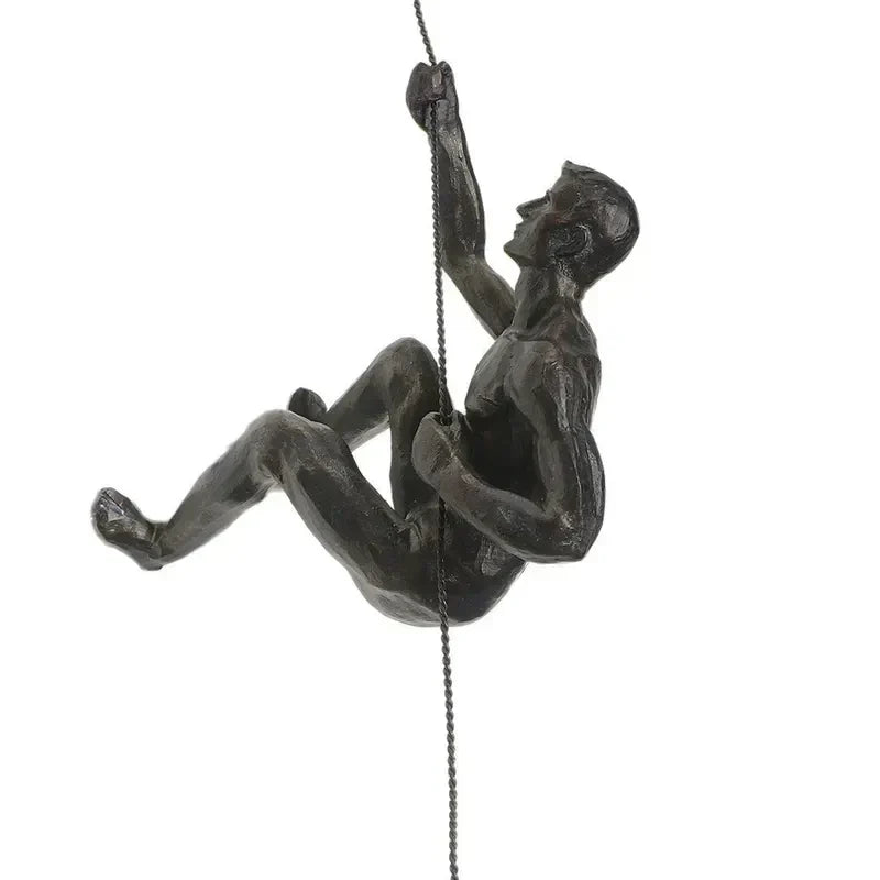 Conjunto de Esculturas de Pared Decorativas en Forma de Figuras Trepadoras para Decoración Moderna de Pared