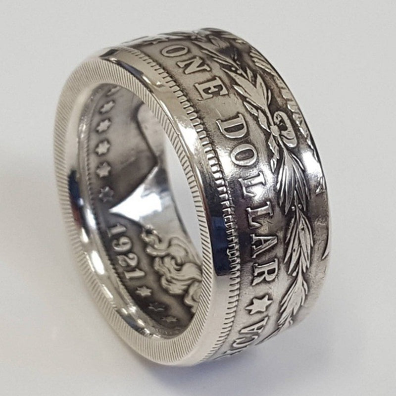Kalsten | Anillo de Moneda de Dólar de Plata Morgan