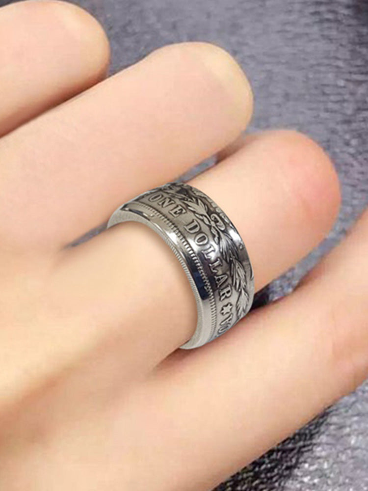 Kalsten | Anillo de Moneda de Dólar de Plata Morgan