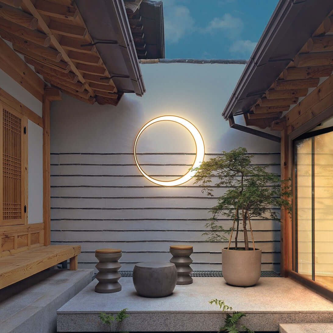 Luz de Pared LED Exterior, Impermeable IP65, 30-80cm