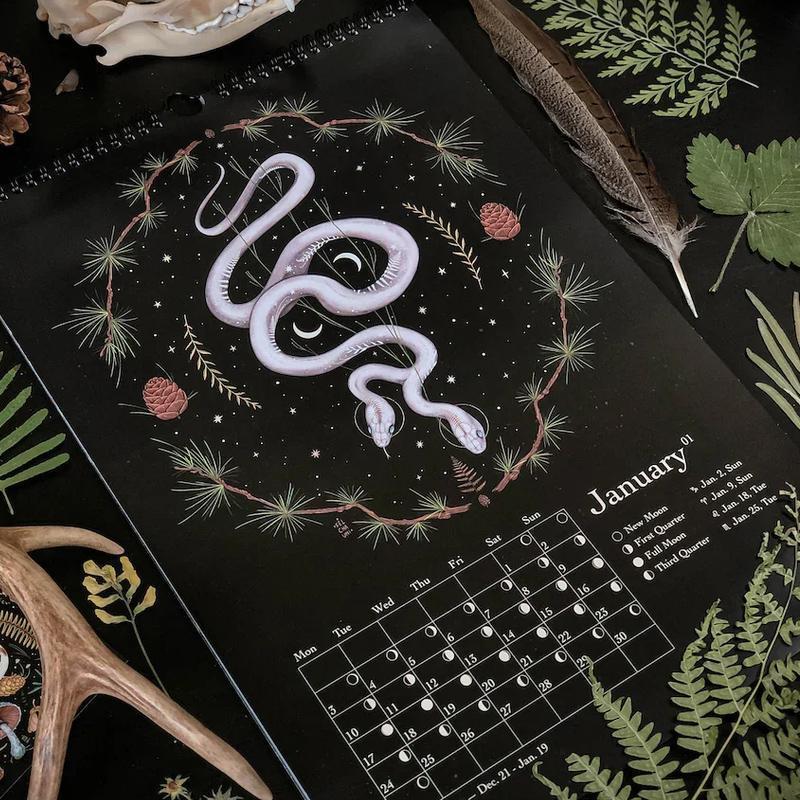 Meryn - Calendario Lunar del Bosque Oscuro | 50% de Descuento