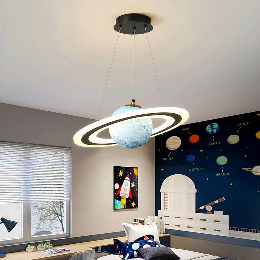 Lámpara Colgante LED para Niños en Estilo Planetario – Ambiente Mágico