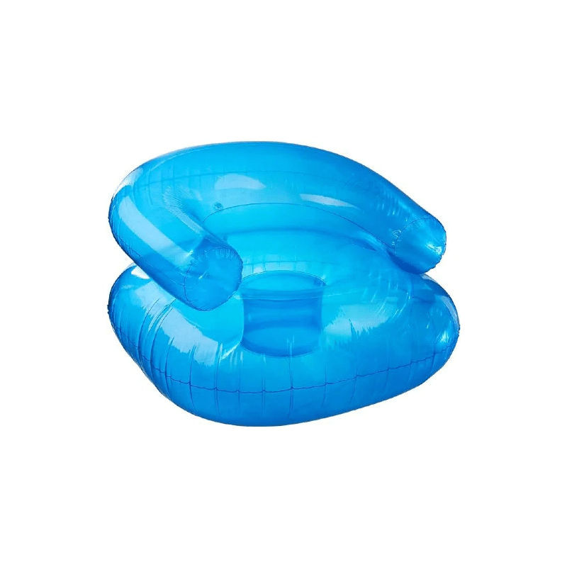Sillón Inflable para Adultos con Diseño Transparente y Cojín de Confort