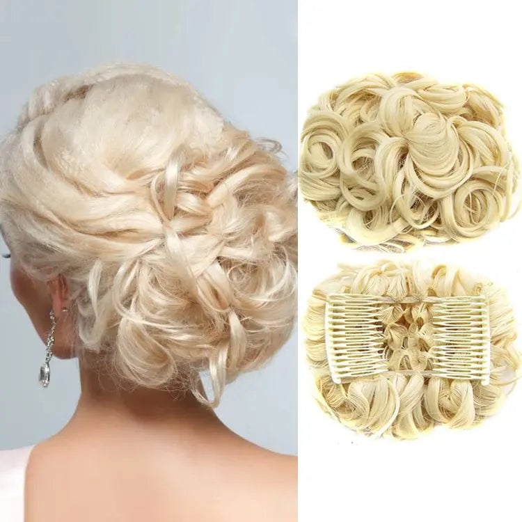 GlamBun™ – Moño desordenado con rizos | 1+1 GRATIS