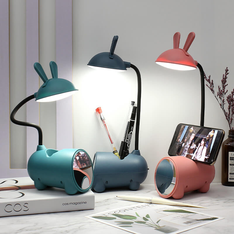 Lámpara de Escritorio LED Táctil USB Conejo Creativo de Caricatura