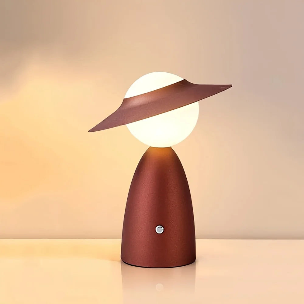 Lámpara de mesa LED recargable y sin cable para el dormitorio