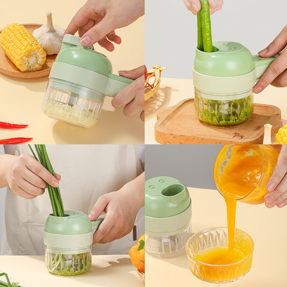QuickChopp™ - 10 veces más rápido pelar, cortar, picar y limpiar