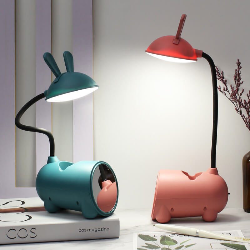 Lámpara de Escritorio LED Táctil USB Conejo Creativo de Caricatura
