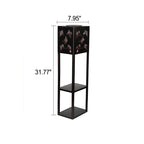 Luz Solar de Mariposa Sombra Cuadrada Maceta Luz Jardín Decorativa Exterior Impermeable Patio Luz Exterior