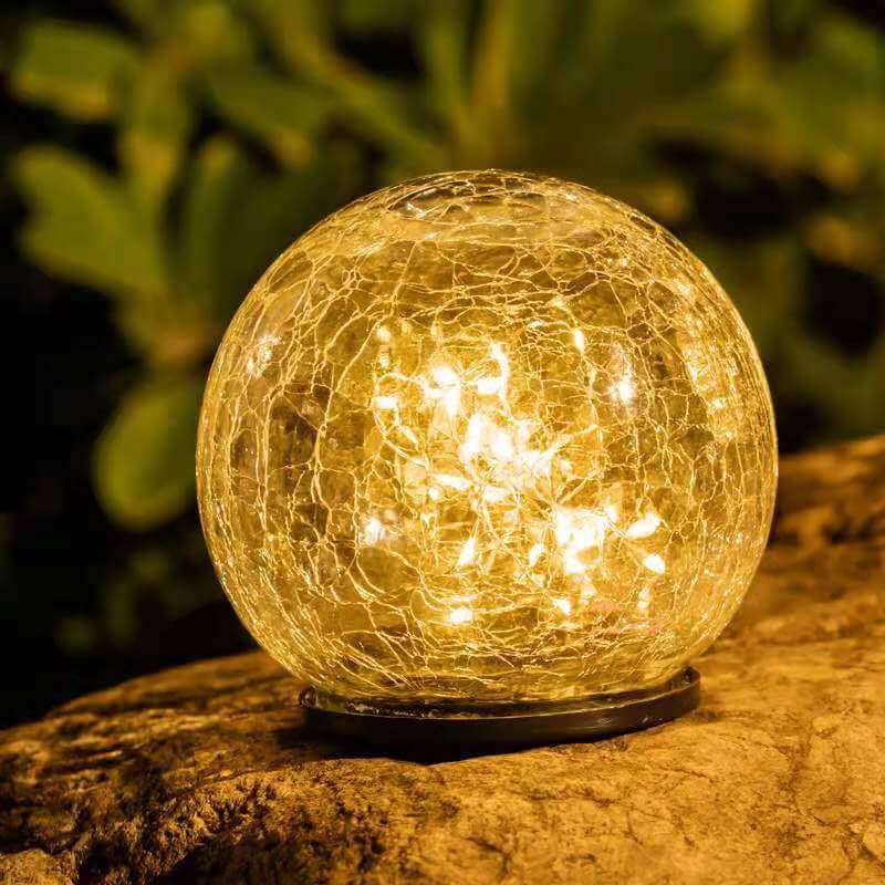 Luz de Paisaje Exterior LED Solar Moderna Minimalista de Vidrio | Brehn