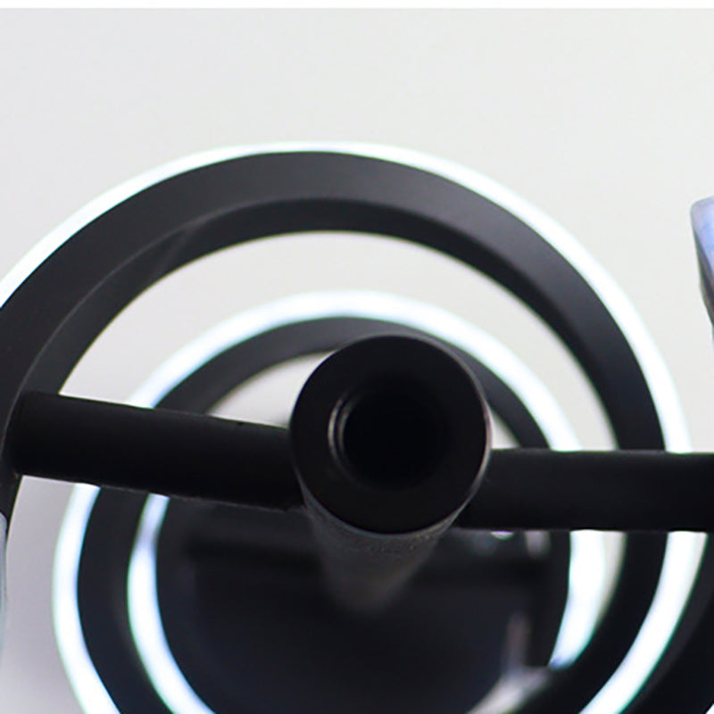 Lámpara LED de Doble Espiral Nórdica – diseño moderno de tiras de hierro