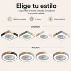 Luz de Ventilador de Techo LED Integrado Sin Aspas