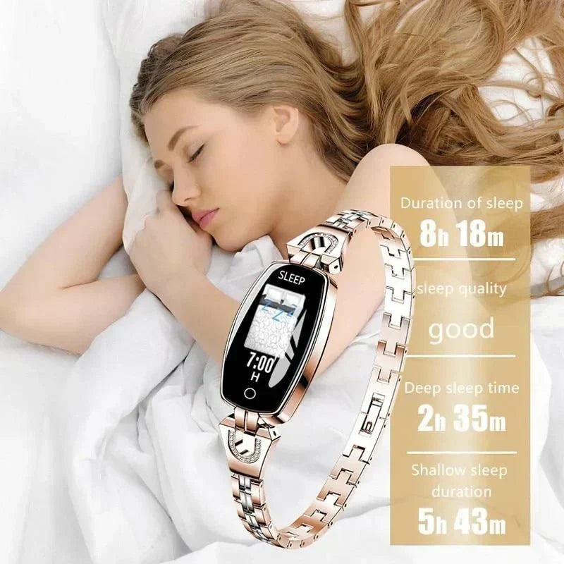 FitStyle Pulsera de Fitness Impermeable para Mujeres (IP67)